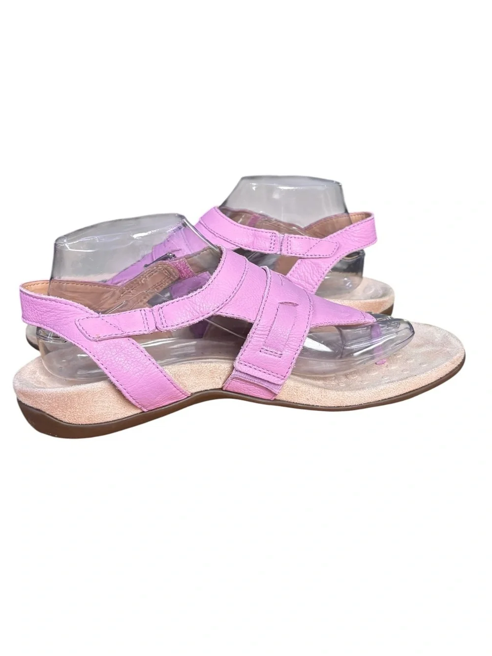 Vionic Lupe Orthotic Leather Sandals – Lavender Purple | Women’s Size 9